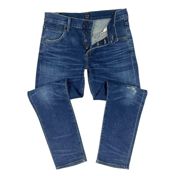 Citizens of Humanity Elsa Mid Rise Slim Fit Crop Jeans Size 26 Button Fly Taos - Picture 2 of 15